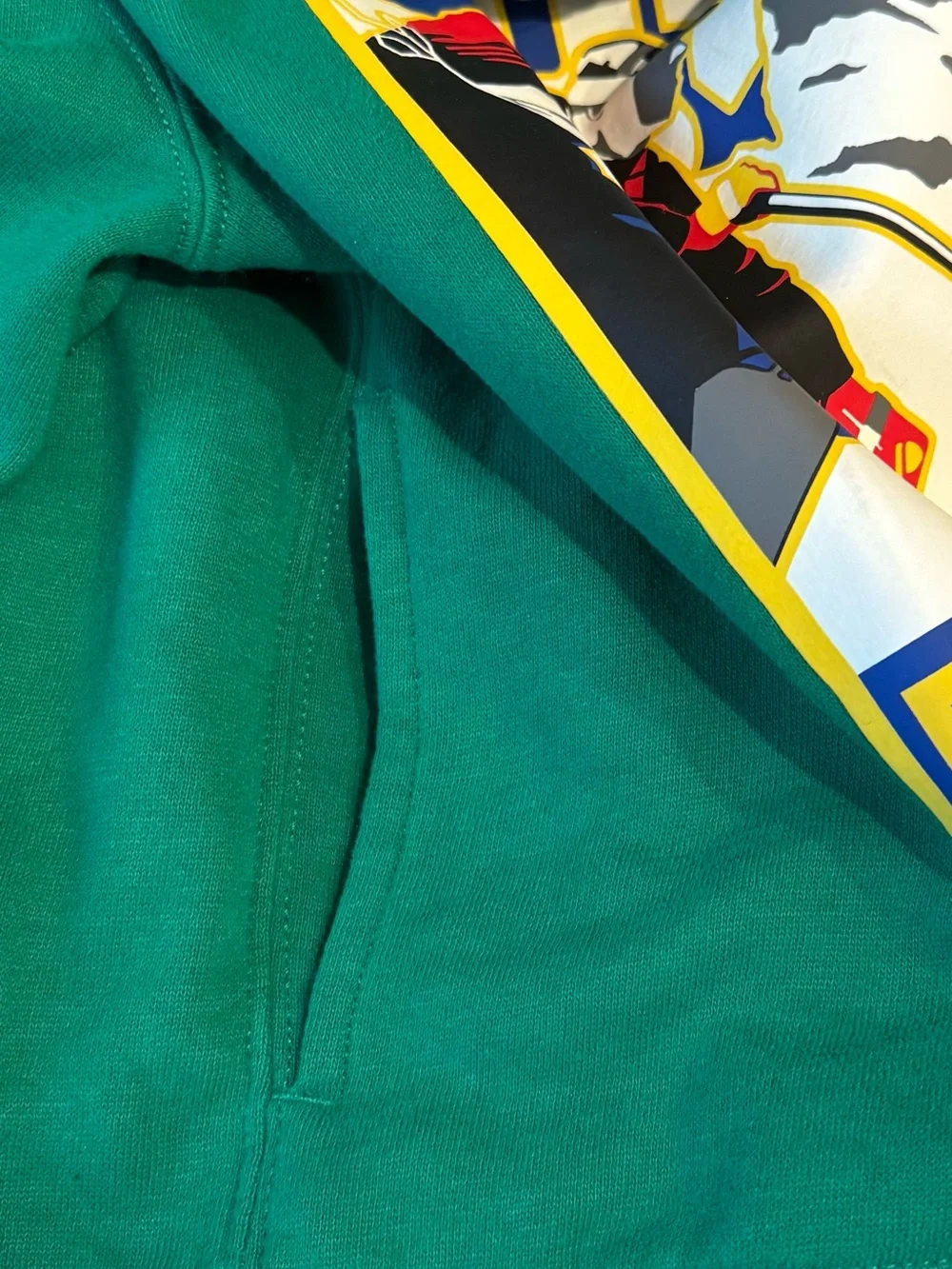 Boys Polo by Ralph Lauren Green Polo 92 Ski Fleece lined Hoodie w/Side Pockets